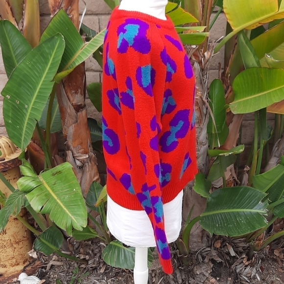 Blank NYC cheetah print sweater small - Picture 4 of 10